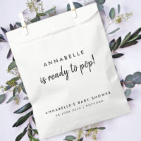 Babyparty | Bereit zum Pop Moderner Fun Popcorn
