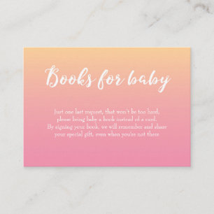 Babyparty-Bücher für Babykarten Begleitkarte