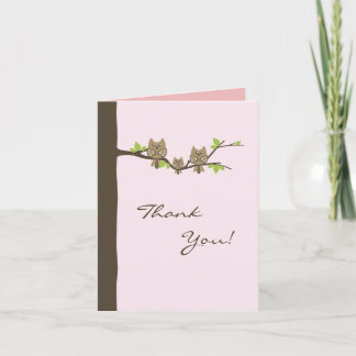 Babyparty danken Ihnen zu kardieren (Mädchen) Dankeskarte