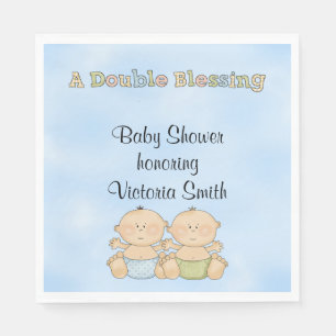 Babyparty-Doppeljungen Serviette