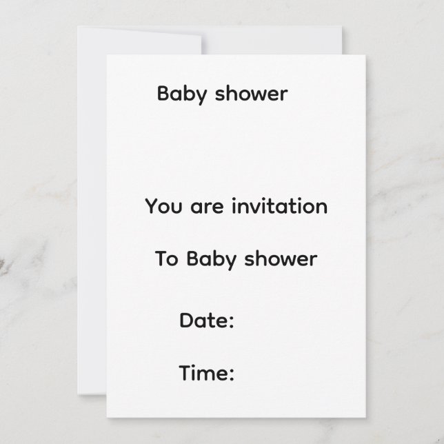 Babyparty-Einladung Save The Date (Vorderseite)