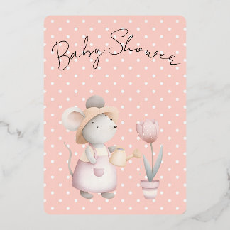 Babyparty Folien Feiertagskarte