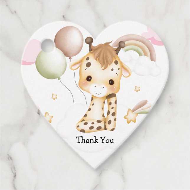 Babyparty Geschenkanhänger (Vorderseite)