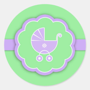 Babyparty-grüner Aufkleber