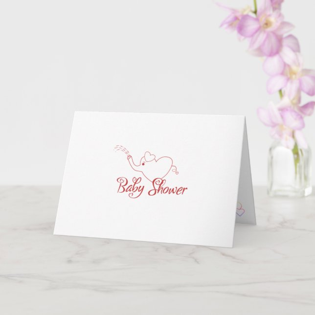 Babyparty Karte (Orchidee)