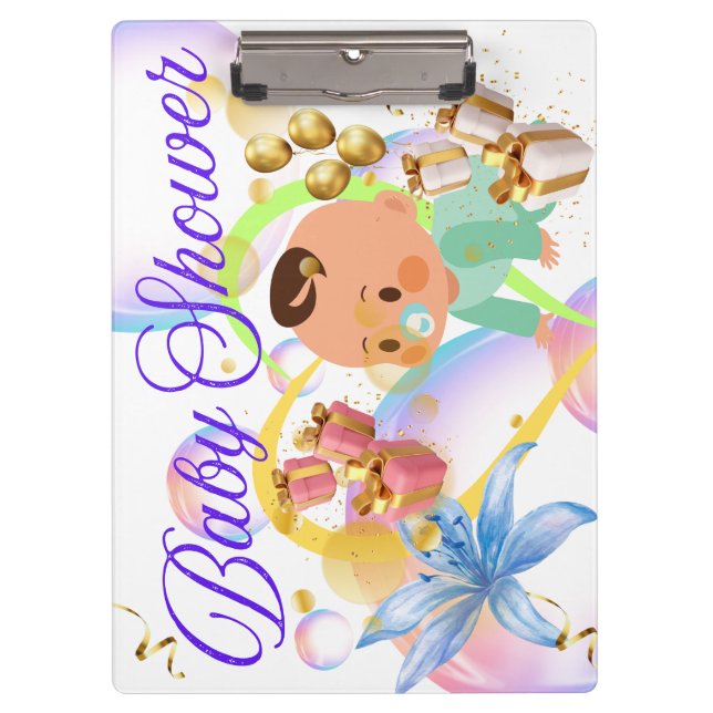 Babyparty Klemmbrett (Vorderseite)