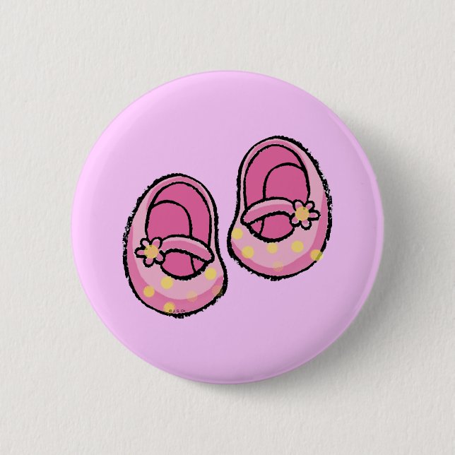 Babyparty (Mädchen) Button (Vorderseite)