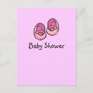 Babyparty (Mädchen) Einladungspostkarte