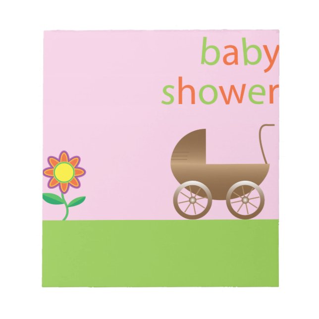Babyparty Notizblock (Vorderseite)