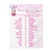 Babyparty. Pink Baby Dee Vorhersage und Ratschläge