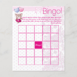 Babyparty. Pink Baby Deer Bingo.