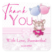 Babyparty. Pink Baby Deer