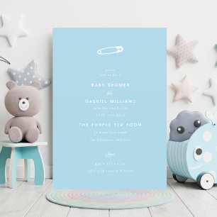 Babyparty   Safety Button Baby Einladung