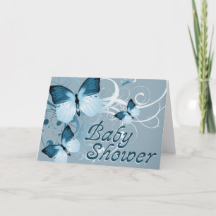 Babyparty: Schmetterlinge: Einladung
