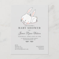 Babyparty | Sleepy Bunny Einladung