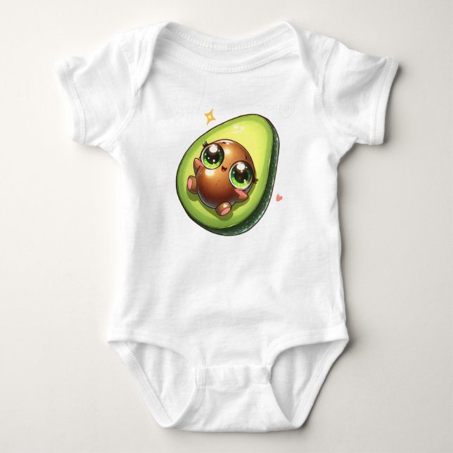 Babyparty süße Avocado Geschenke für Kleinkinder Baby Strampler (Vorderseite)