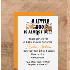 Babyparty-Thema Oktober Einladung