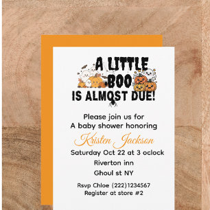 Babyparty-Thema Oktober Einladung