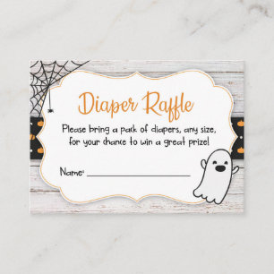 Babyparty-Windelraffle-Karte Halloweens Begleitkarte