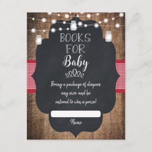 BabyQ GRILLEN Baby Shower Book Request Begleitkarte