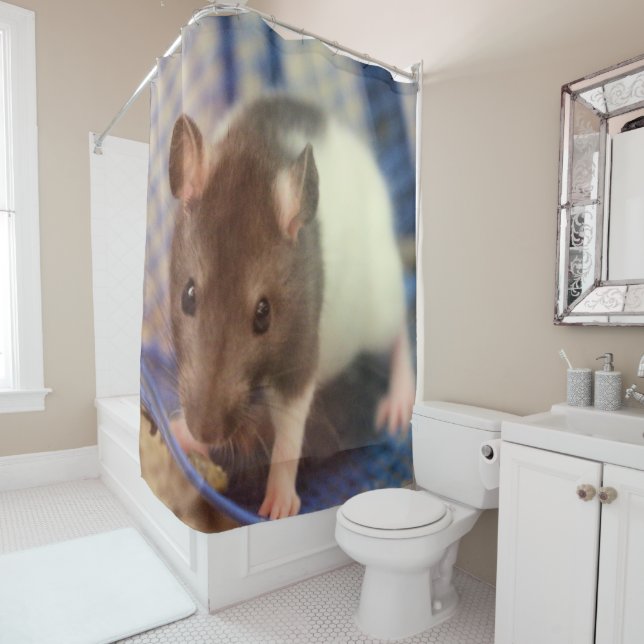 Babyratte Duschvorhang (Beispiel)