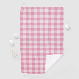 Babyrosa Gingham Golfhandtuch