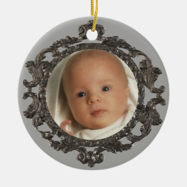 Babys 1. Foto Keramikornament (Vorne)
