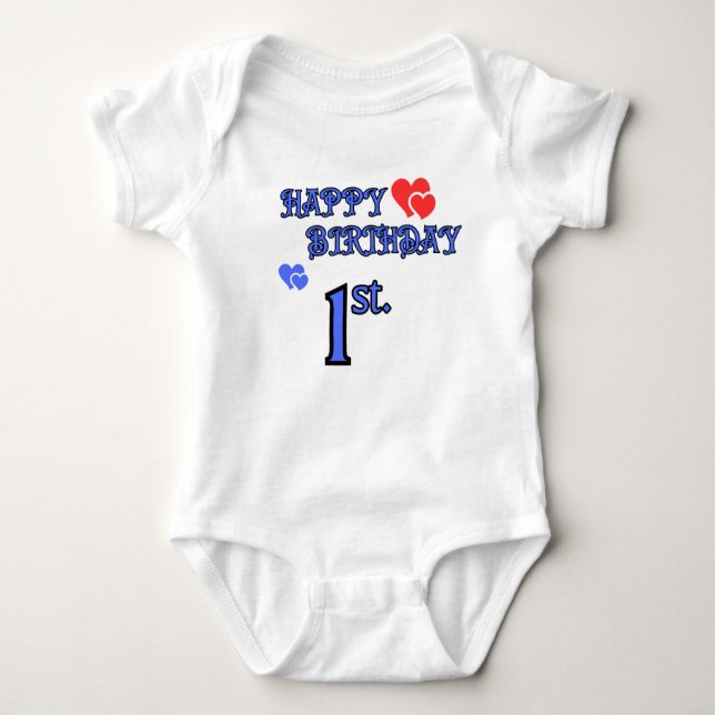 Baby's 1. Geburtstag Bodysuit Baby Strampler (Vorderseite)