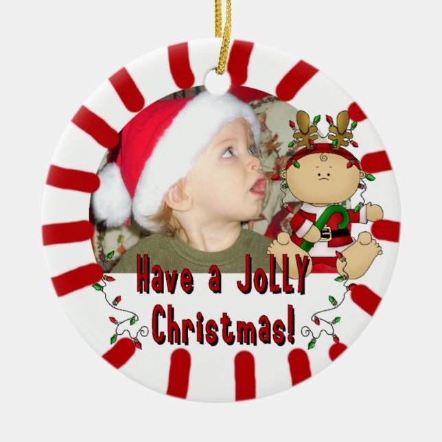 Baby's 1. Jolly Christmas Keepake Ornament (Vorne)