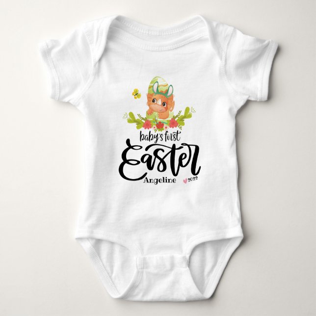 Baby's 1. Oster Personalisiert Baby Bodysuit Baby Strampler (Vorderseite)