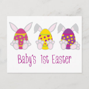 Babys 1. Ostern Postkarte