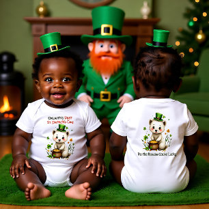 Baby's 1. St. Patrick's Day, Gold Guard Cub Baby Strampler