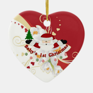 Babys 1. Weihnachten Keramikornament