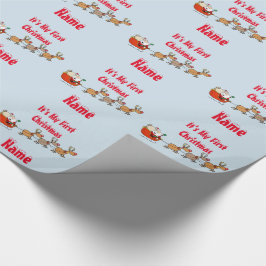 Babys 1. Weihnachtsfest GIFTWRAP Personalisiert Geschenkpapier