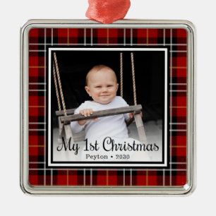 Baby's 1. Weihnachtsfoto Ornament Aus Metall