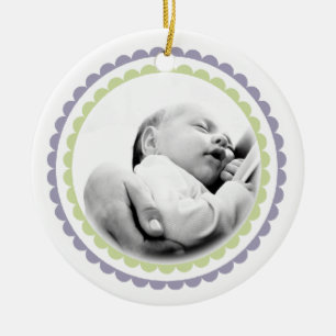 Babys 1. Weihnachtsname Foto Ornament Keepake