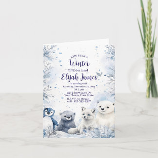 Baby's 1st Birthday Invitation Feiertagskarte