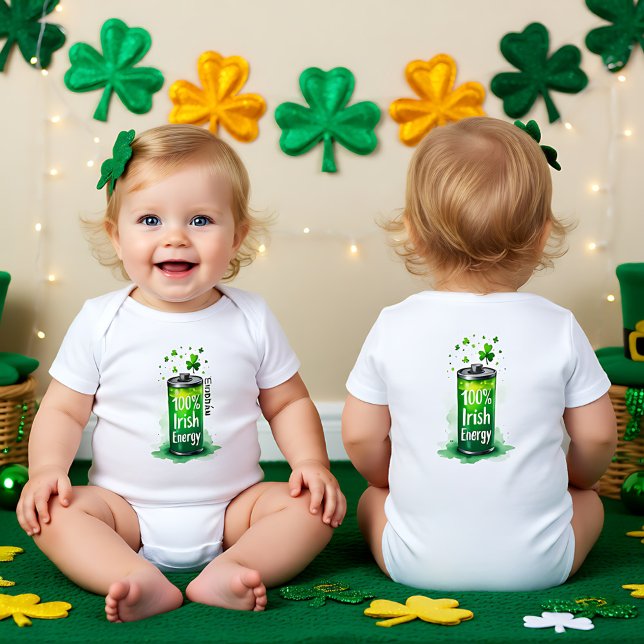 Baby's 1st St. Patrick's Day, Pot o’ Giggles Baby Strampler (Baby's 1st St. Patrick's Day, Pot o’ Giggles Baby Bodysuit)