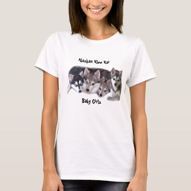 Babys, alaskisches Klee Kai T-Shirt (Vorderseite)