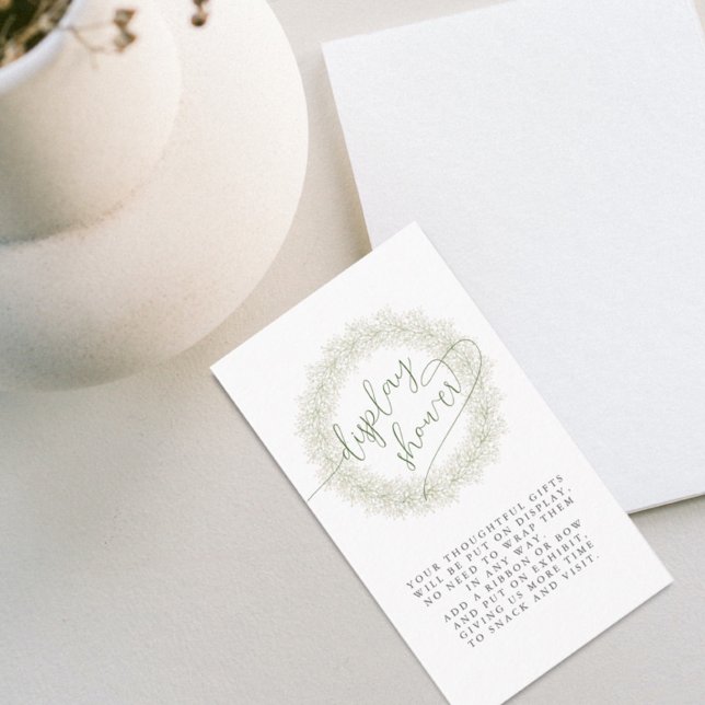 Baby's Atem Display Dusche Blumenmuster Brautparty Begleitkarte (Von Creator hochgeladen)