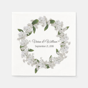 Babys Atem Wreath Wedding Paper Napkin Serviette