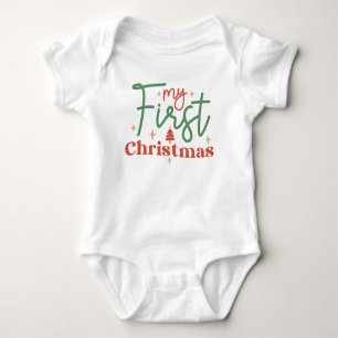 Babys Baby Erstes 1. Weihnachtsgeschenk für neues  Baby Strampler
