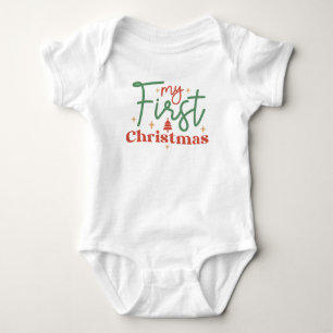 Babys Baby Erstes 1. Weihnachtsgeschenk für neues Strampler