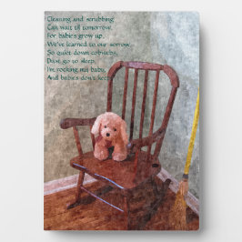 "Babys behalte nicht" Kinderzimmer Plaque Fotoplatte