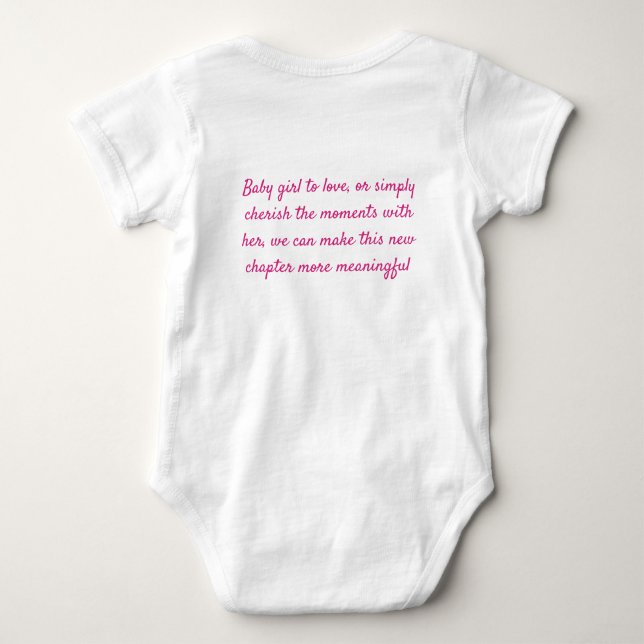Babys Bodysuit für Neugeborene Baby Strampler (Rückseite)