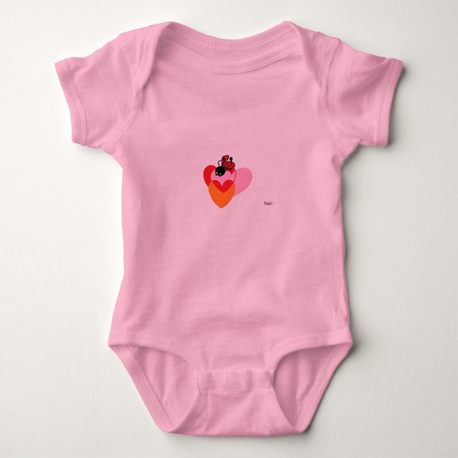Baby's Bodysuit: Lady Bug Baby Strampler (Vorderseite)
