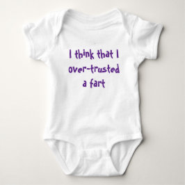 Babys Bodysuit mit einer humorvollen Botschaft Baby Strampler