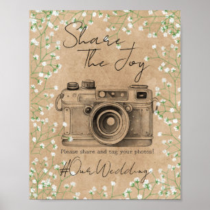 Baby's Breath Social Media Teilen Foto Hinzufügen  Poster