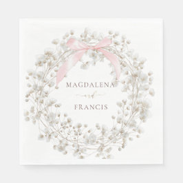baby's breath | wedding serviette
