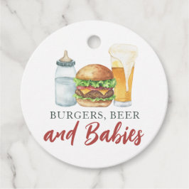 Babys, Burgers und Beer Baby Dusche Danke Geschenkanhänger